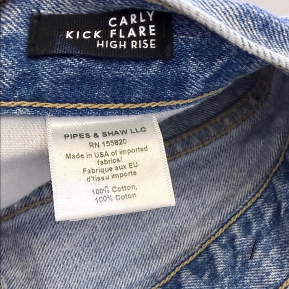 Veronica Beard Carly High Rise Kick Flare Jeans in Pebble Stone Size 26 - Picture 7 of 10